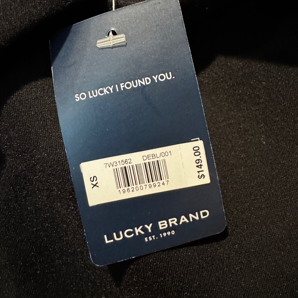 Lucky Brand Women’s Black Cropped Ponté-Knit Blazer XS - Picture 3 of 5